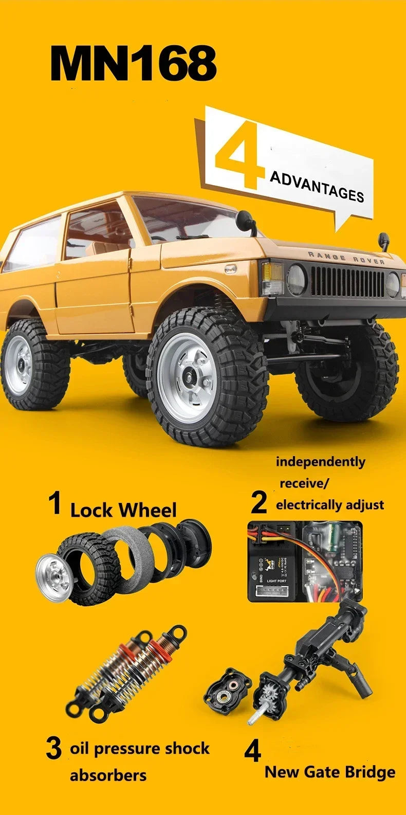 MENGXI MN168 RC Car 1:12 Full Scale RTR Version - ElectronAge