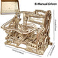 3D Wooden Puzzle DIY Marble Run Building Model Kit STEM Educational Construction Toys for Kids Adults Teens Boys Girls Gifts