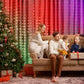 Smart Curtain Lights Bluetooth App Control RGB LED String Waterproof Fairy Light USB DIY Text Pattern Display Party Room Decor