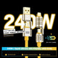 240w 4-in-1 Fast Charging Data Cable Type-c To Type-c Zinc Alloy Cable For Iphone15 Samsung Huawei Xiaomi