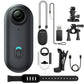4K Mini WIFI Action Camera 128GB Thumb POV Portable Video Recorder with IPX7 Waterproof Camcorder Helmet Mount Vlogging (Black)