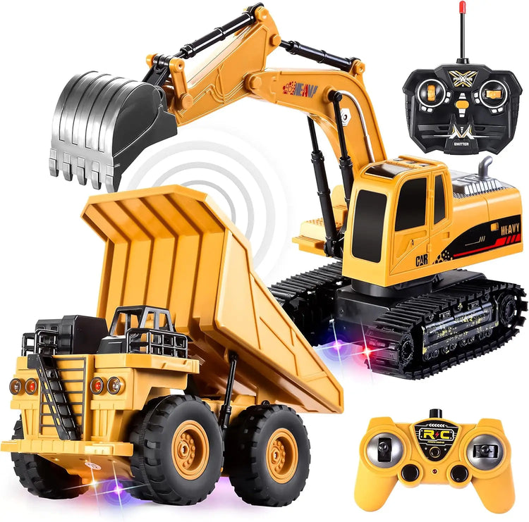 JOYFY 2 PCS Remote Control Construction Vehicle - ElectronAge
