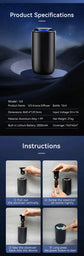 Aroma Oil Diffuser for Car Smell USB Charging Adjustable Settings Waterless Essential Oil Diffuser Room Fragrance Diffuser