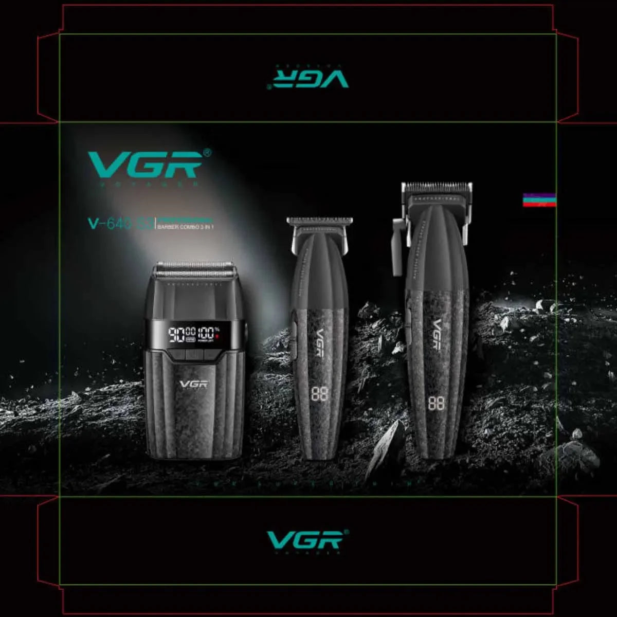 VGR Hair Trimmer Professional 9000 RPM Hair Clipper - ElectronAge