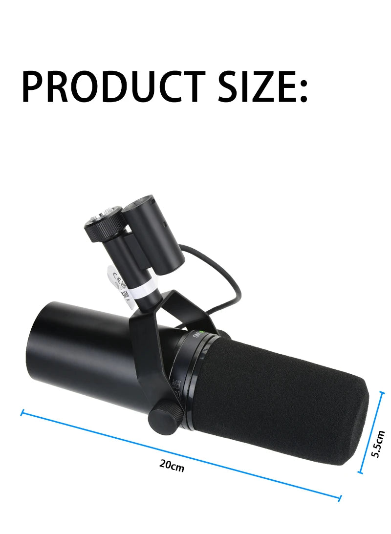 NILUNWEI SM7dB Dynamic Vocal Microphone With Optional Frequency Response - ElectronAge