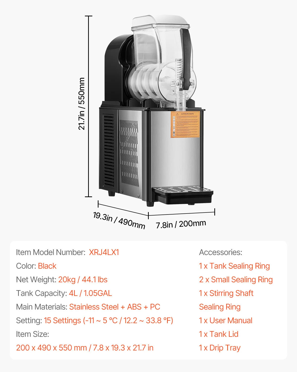 SucceBuy 3-36L Commercial Slushy Machine 1-3 Tanks Stainless Steel Margarita Smoothie Frozen Drink Maker for Party Restaurants - ElectronAge