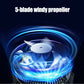 30000mAh Portable Waist Fan Strong Daul Airflow 7Speeds 11000RPM Rechargeable Clip on Fan for Outdoor Camping Fishing Max 32H