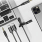 1.5m Mini Portable Lavalier Microphone Condenser Clip-on Lapel Mic Wired USB 3.5mm Type C Microphone For Laptop PC DSLR Camera