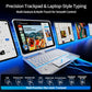 Transparent Keyboard Case for iPad Pro 11 Inch M5 2025/M4 2024 with Multi-Touch Trackpad 360 Rotating Stand 7-Color 3-Level Bac