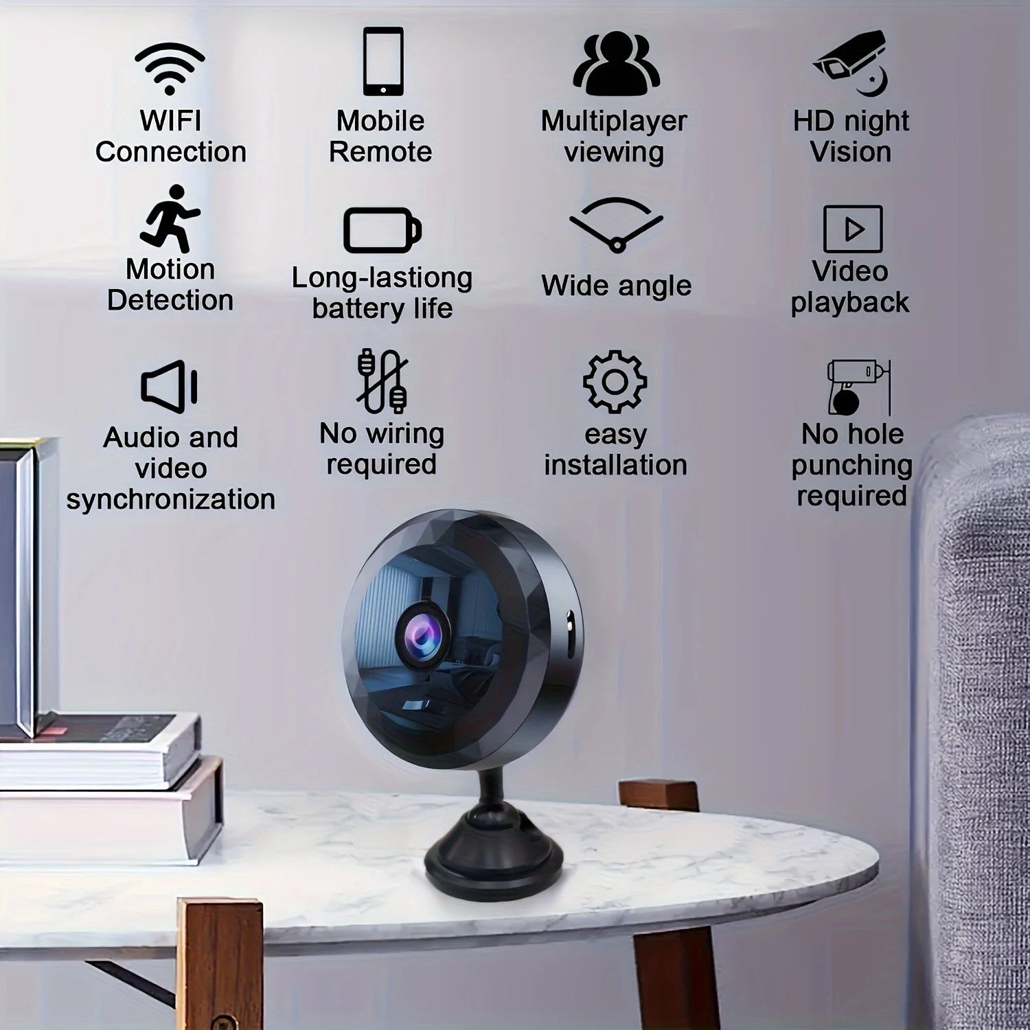Mini WiFi Camera 1080P HD Wireless Security Camera - ElectronAge