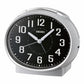 QHK059ALH Oval Non Ticking Bedroom Alarm Clock - ElectronAge