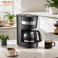 220V HOMEZEST German Coffee Maker Automatic Drip Machine for Home Mini Tea Pot BE