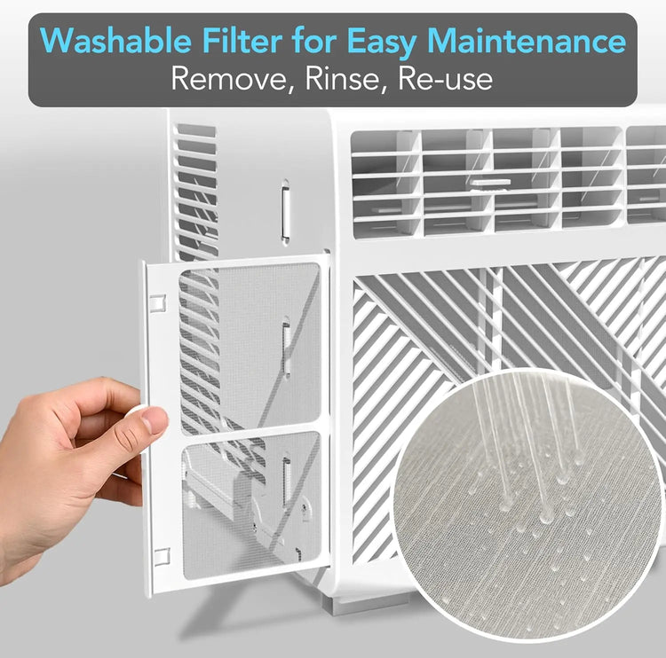 Window Mounted Air Conditioner with Remote - ElectronAge