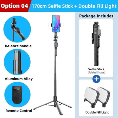 FANGTUOSI 1750mm Wireless Selfie Stick