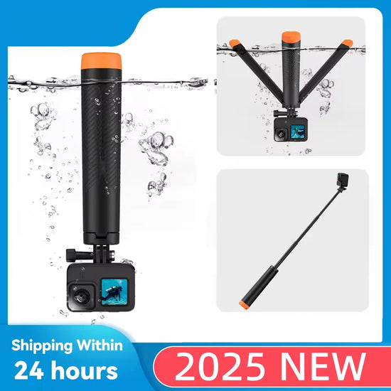 Roreta New Underwater Buoyancy bar Diving Extendable Selfie Stick Tripod For Gopro Insta360 DJI OSMO Action Camera Accessories
