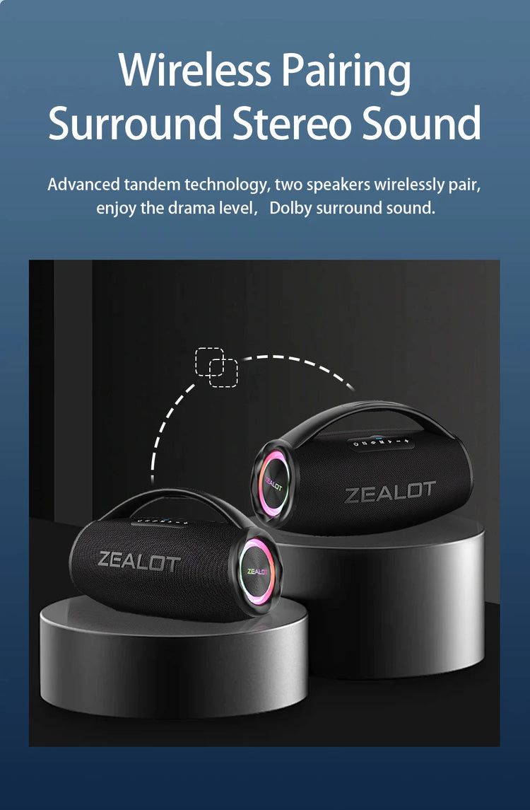 ZEALOT S97 80W Wireless speaker - ElectronAge