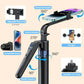 Smart Face Tracking Tripod Selfie Stick with LED Light 360 Rotating 70 Phone Camera Stand in Black with Bluetooth Remote for Vi