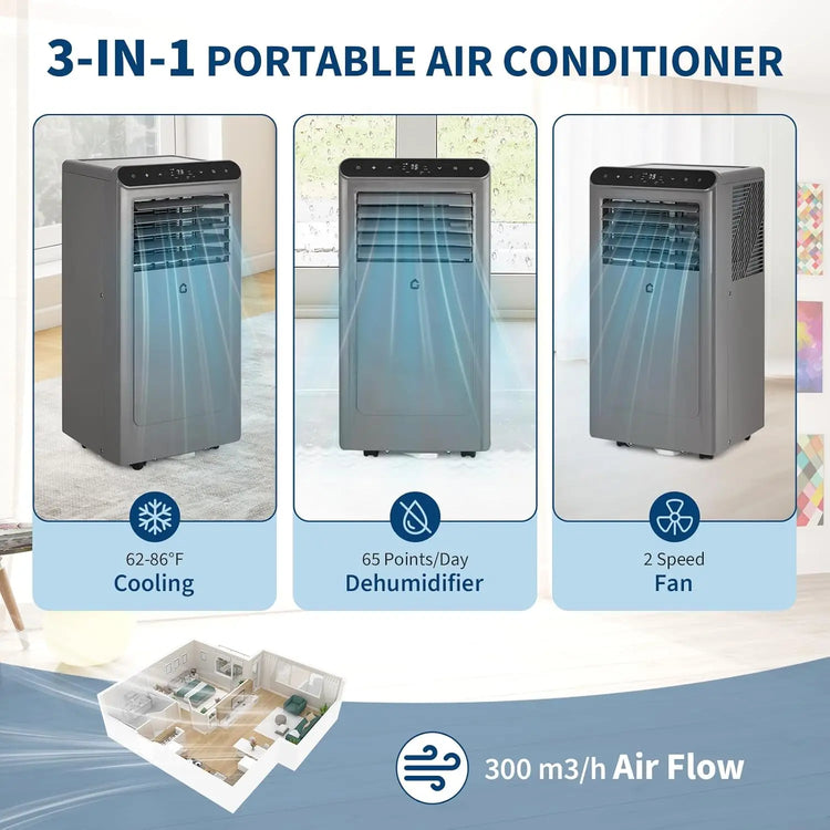Adoolla Portable Air Conditioner 10000 BTU ASHRAE - ElectronAge