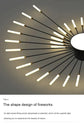 AuroraRealm Creative Fan Shaped LED Ceiling Lamp