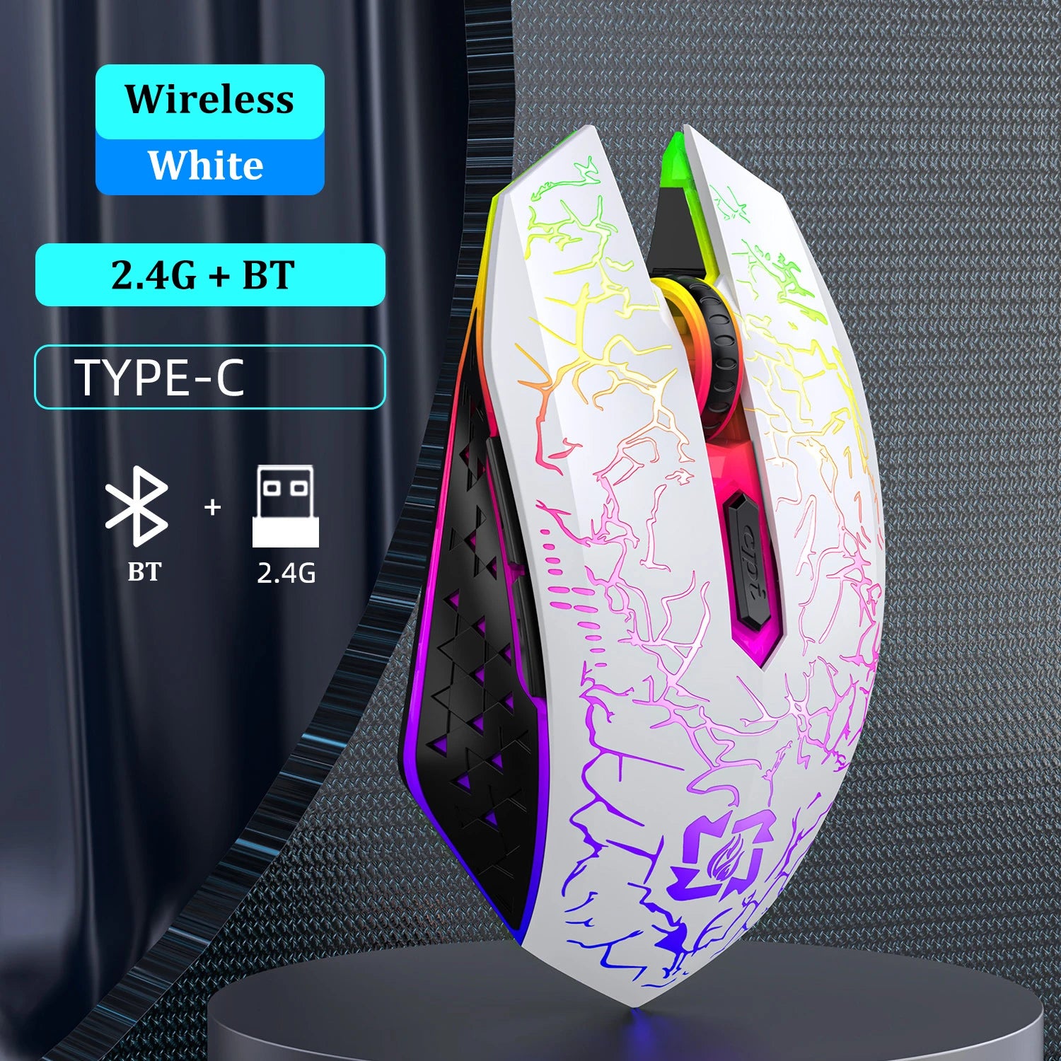 SilentRGB Pro Bluetooth 5.2 Mouse - ElectronAge