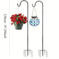 2 PC 120cm Shepherd Hooks Plant Hook Craft Hook For Hanging Solar Lights Bird Feeders﻿ Outdoor Yard Garden Decor