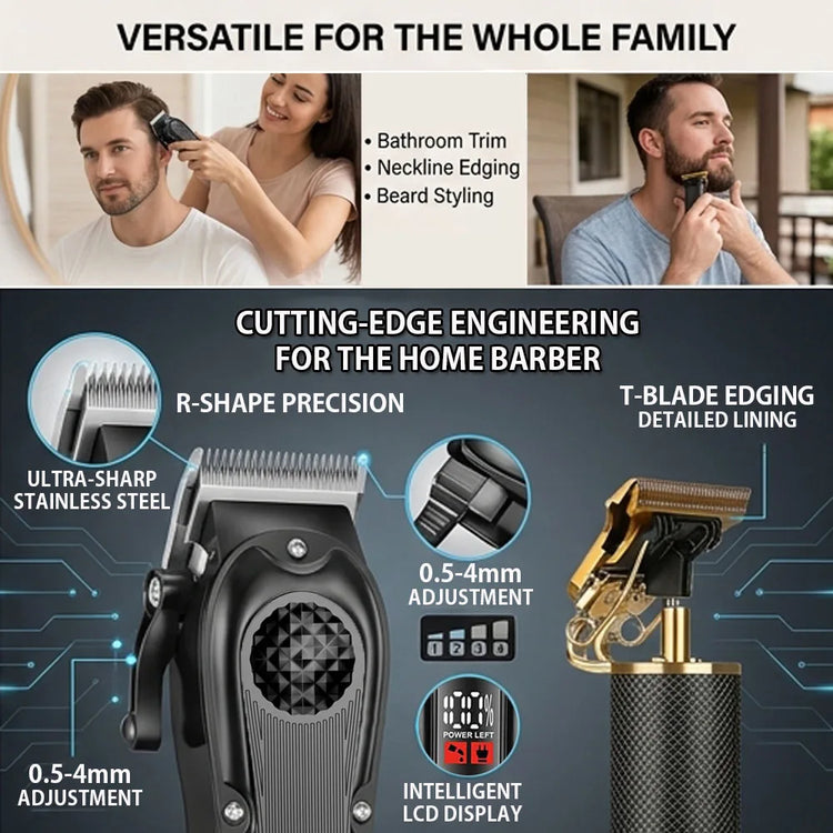 YUKU Professional Hair Clippers with LED Display - ElectronAge