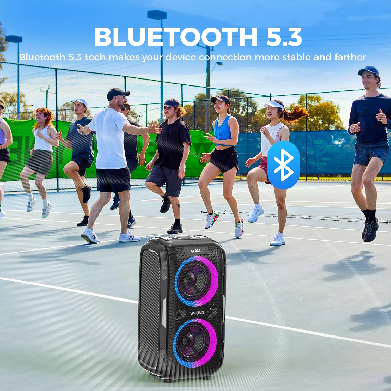 W-KING 250W PEAK Large Bluetooth Speaker - ElectronAge