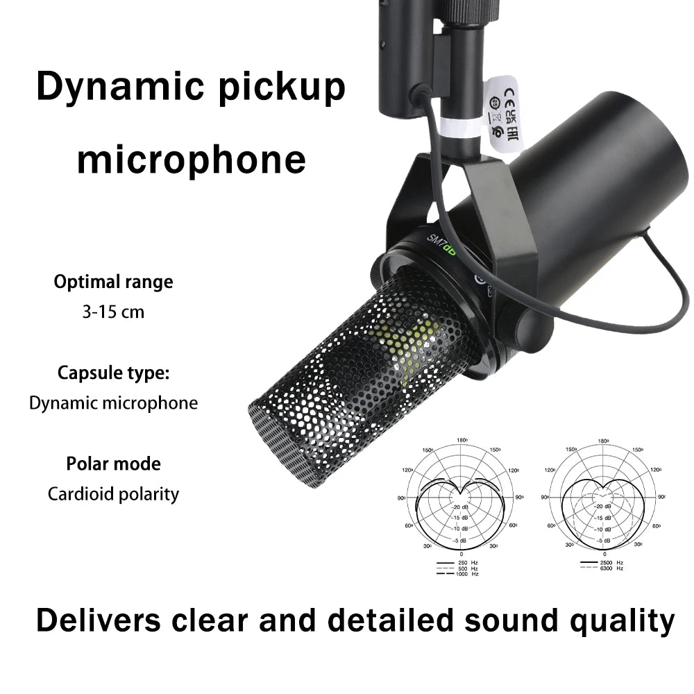 NILUNWEI SM7dB Dynamic Vocal Microphone With Optional Frequency Response - ElectronAge