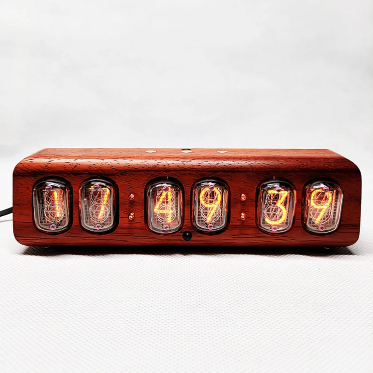 IN12 Nixie Tube Clock Luxury Retro Alarm Table Clocks - ElectronAge