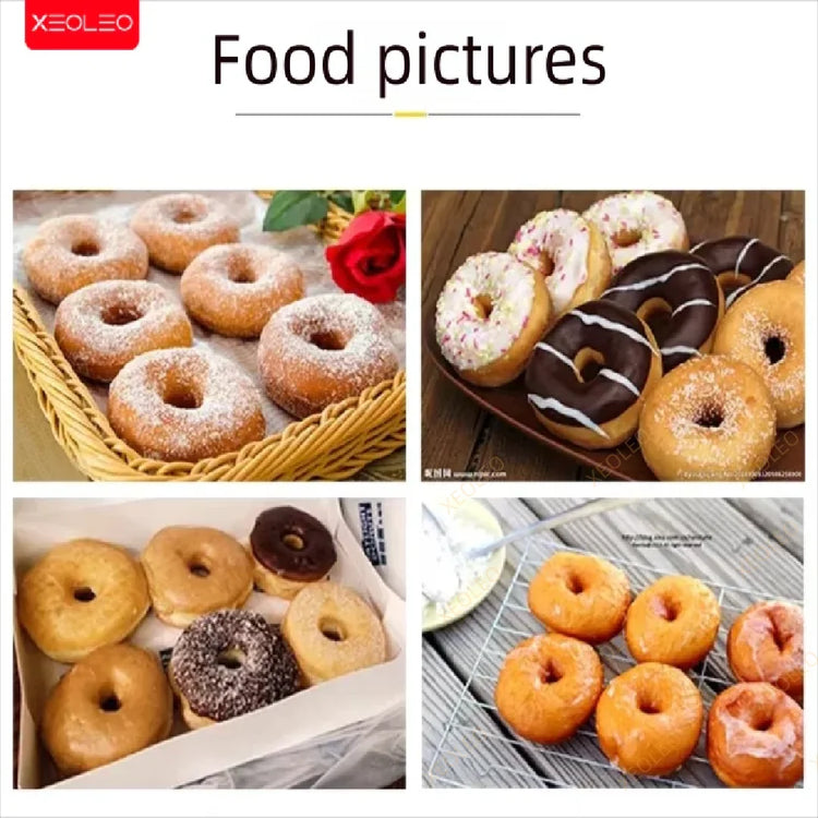 XEOLEO Electric Donut Maker 1500W/15PCS Kitchen Waffle Doughnut Machine With Non-stick Home Donut Baking And Dessert Makers - ElectronAge