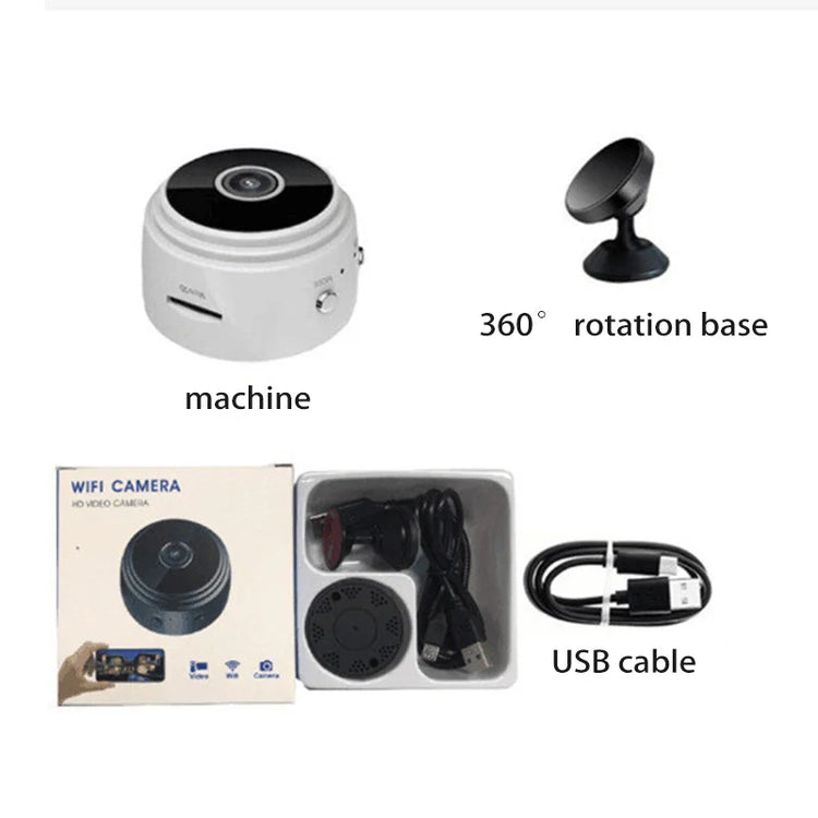Mini A9 WiFi 1080P HD Security Camera Wireless Monitoring Security - ElectronAge