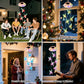 2/1pcs Solar Hummingbird Wind Chimes Colorful Gradient LED Lights Garden Balcony Decoration Pendant No need to plug in and swing