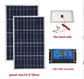 300W 12V Portable Solar Panel Kit Complete Polycrystalline USB Power Outdoor Rechargeable Solar Generator for Home Solar Cell