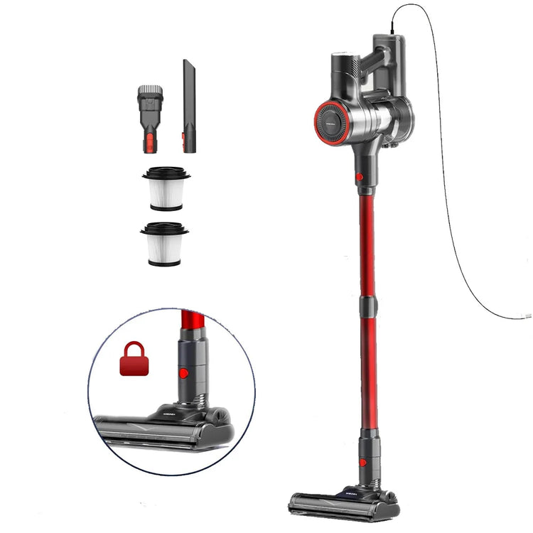 YISORA Corded Vacuum Cleaner, 600W 23KPa Stick Vacuum, Free-Stand 6 in 1 Handheld Vacuum Cleaner for Hard Floor Carpet - ElectronAge