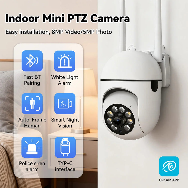 O-Kam Pro 2.4G 8MP Wifi Camera - ElectronAge
