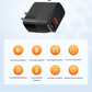 2026 100W Super Fast Charge PD20W Dual Port Suitable for Apple, Huawei, Fully Compatible with US Standard Mobile Phone Charger