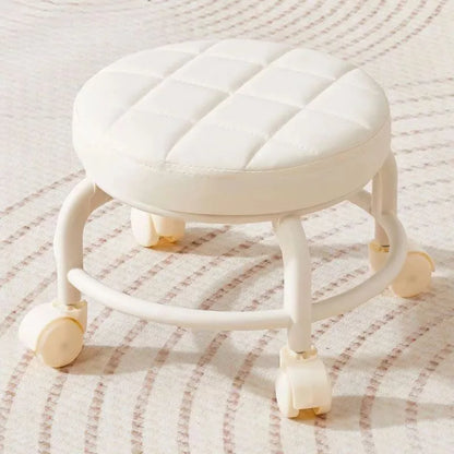 Pulley, Low Stool, Universal Wheel, Small Stool, Seat with Wheels, CHILDREN&