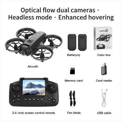 YL3 Mini Drone 8k Camera 180° ESC Optical Flow Positioning WIFI Aerial Photography Remote Control Aircraft G-safe Drone Toy Gif