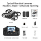YL3 Mini Drone 8k Camera 180° ESC Optical Flow Positioning WIFI Aerial Photography Remote Control Aircraft G-safe Drone Toy Gif