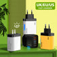240W 5 In 1 Gan Desktop Charger 3PD 2 USB Fast Charging EU/US Charger Display Light For Iphone Samsung Xiaomi Huawei New