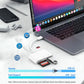 5-in-1 USB 3.0 Lightning Type C SD TF Card Reader Adapter for iPhone iPad MacBook Samsung Android Cameras Other Devices