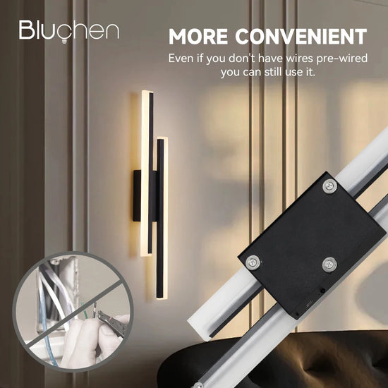 Rechargeable Wall Sconces Lights Wireless Wall Lamp Battery Powered 4400mAh LED Wall Light for Home Corridor Decoration 50cm