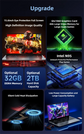 15.6" Slim Gaming Laptop Intel N95 GTX1060 Keyboard Backlight Portable Laptops notbook computer pc Windows 11 cheap price deals