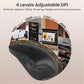 Ergonomic Wireless Mouse with Side Scroll Wheel - ElectronAge