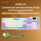 Ajazz AK35I V3/V4 MAX Tri-mode Wired Bluetooth Wireless Gaming Keyboard - ElectronAge