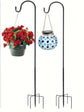2 PC 120cm Shepherd Hooks Plant Hook Craft Hook For Hanging Solar Lights Bird Feeders﻿ Outdoor Yard Garden Decor