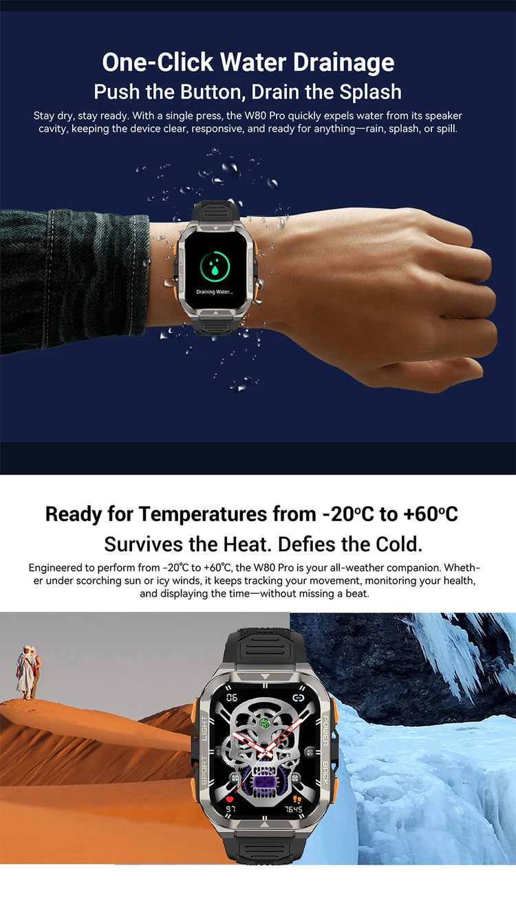 Blackview W80 PRO Smart Watch - ElectronAge