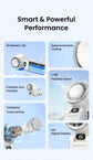 Vention Superconductive Cooling 100 High-speed Handheld Fan 13000 RPM Turbo LED Digital Display Foldable Portable Outdoor Fan