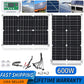 1200W Solar Panel Charger with 100A Controller Dual USB 12V Battery Charging System for Outdoor Camping Car Yacht RV Hiking