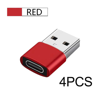 4Pcs USB To Type C OTG Adapter USB USB-C Male To Micro USB Type-c Female Converter For Macbook Samsung S20 USBC OTG Connector